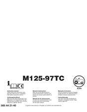 Jonsered M125-97TC Manual De Las Instrucciones