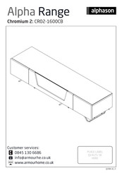 Alphason CRO2-1600CB Instrucciones De Montaje