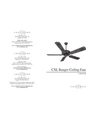 Craftmade Ranger CXL52CF Manual Del Usuario