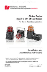 Federal Signal Global G-STR Instrucciones De Instalación Y Mantenimiento