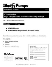 Liberty Pumps HT453-2 Manual De Instalación