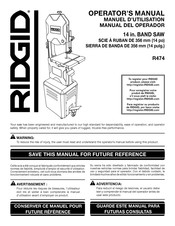 RIDGID R474 Manual Del Operador