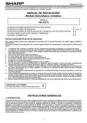 Sharp NB-JD570 Manual De Instalación