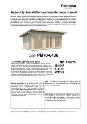 Lemeks PALMAKO PM70-6436 Instrucciones De Montaje, Instalación Y Mantenimiento