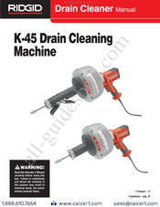 RIDGID K-45AF-1 Manual