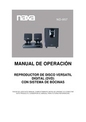 Naxa ND-857 Manual De Operación