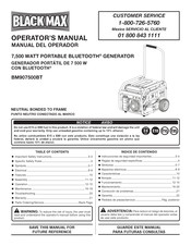 Black Max BM907500BT Manual Del Operador