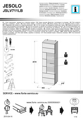 Forte JESOLO JSLV711LB Instrucción De Montaje