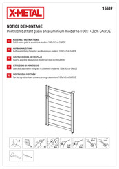 X-METAL GARDE 15539 Instrucciones De Montaje