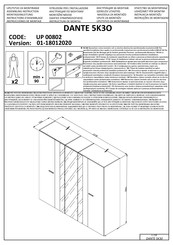 Forma Ideale DANTE 5K3O UP 00802 Instrucciones De Montaje