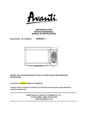 Avanti MO902SST-1 Manual De Instrucciones