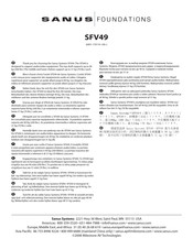 Sanus Foundations SFA29 Manual Del Usuario