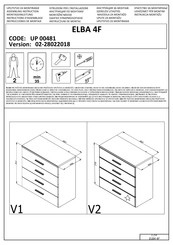 Forma Ideale ELBA 4F UP 00481 Instrucciones De Montaje