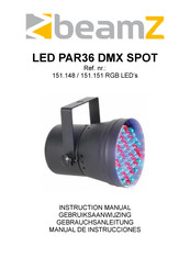 Beamz LED PAR36 DMX SPOT Manual De Instrucciones