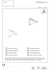 Pressalit R2010 Instrucciones De Montaje