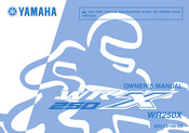 Yamaha WR250X 2011 Manual Del Propietário