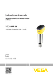 Vega VEGABAR 39 Instrucciones De Servicio