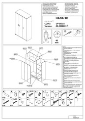 BUT HANA 3K UP 00155 Instrucciones De Montaje