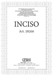 Gessi INCISO 58200 Manual Del Usuario