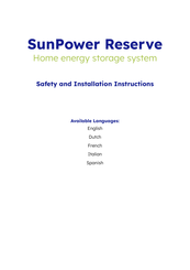 Maxeon SunPower Reserve Instrucciones De Instalación