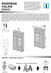 Forte RIVERSIDE CALAIS RVSV72 Montaje