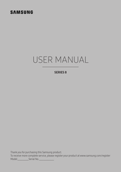 Samsung 8 Serie Manual De Instrucciones