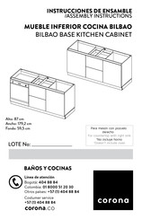 CORONA BILBAO CM0706491 Instrucciones De Ensamble