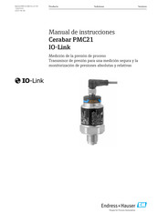 Endress+Hauser Cerabar PMC21 Manual De Instrucciones