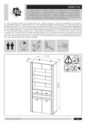 ML MEBLE ARKO 04 Instrucción De Montaje