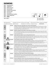 Siemens BD 01-AK02 Serie Instrucciones De Montaje