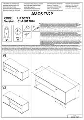 Forma Ideale AMOS TV2P UP 00773 Instrucciones De Montaje