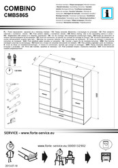 Forte COMBINO CMBS86S Instrucción De Montaje