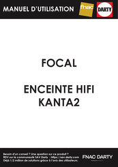 Focal KANTA2 Manual De Uso