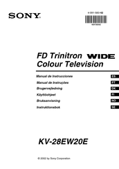 Sony FD Trinitron WIDE KV-28EW20E Manual De Instrucciones