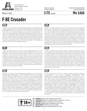 Italeri F-8E Crusader 1456 Manual De Instrucciones