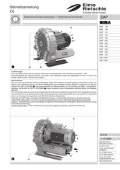 Gardner Denver Elmo Rietschle SAP 1060 Instrucciones De Uso