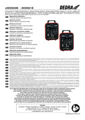 DEDRA DED9921B Manual De Instrucciones Con La Carta De Garantía