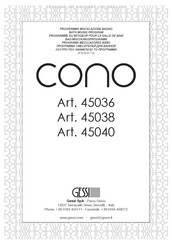 Gessi CONO 45040 Instrucciones De Instalación