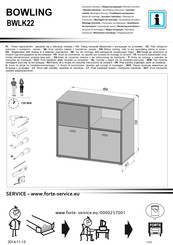 Forte BOWLING BWLK22 Instrucciones De Montaje