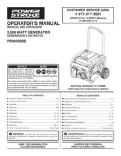 Power Stroke PS903500D Manual Del Operador