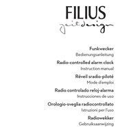 Filius Zeitdesign 0545-18 Instrucciones De Uso