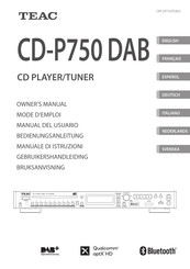 Teac CD-P750 DAB Manual Del Usuario