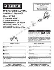 Black Max BM4CSSAC Manual Del Operador