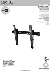 Omnimount OC100T Manual De Instrucciones