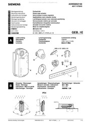 Siemens GEB166.1E Instrucciones De Montaje