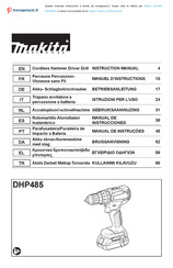 Makita DHP485ZJ Manual De Instrucciones