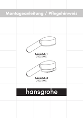 Hansgrohe Aquaclub 1 28352 Serie Instrucciones De Montaje