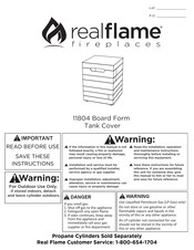 RealFlame 11804 Manual De Instrucciones