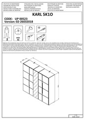 Forma Ideale KARL 5K1O UP 00523 Instrucciones De Montaje