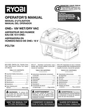 Ryobi PCL734 Manual Del Operador